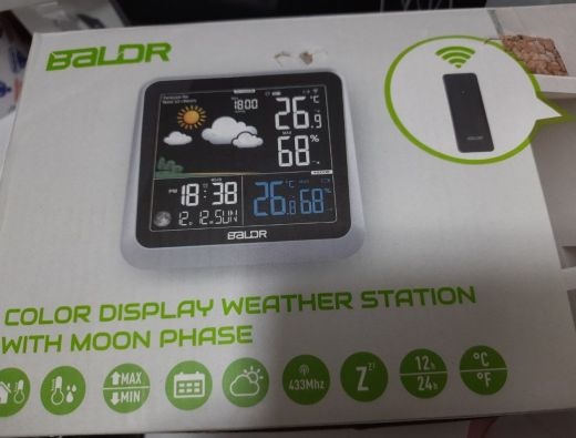 ساعت دیجیتال هواشناسی نمایشگر دما هواشناسی