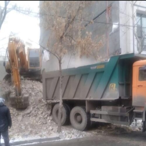 خاکبرداری گودبرداری خاکریزی تخریب خرید ضایعات