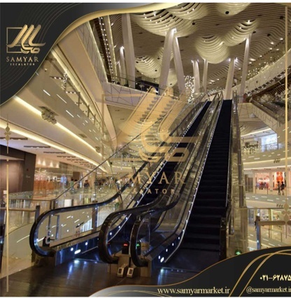 شیشه پله برقی